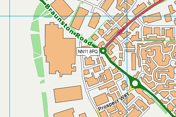 NN11 8PQ map - OS VectorMap District (Ordnance Survey)