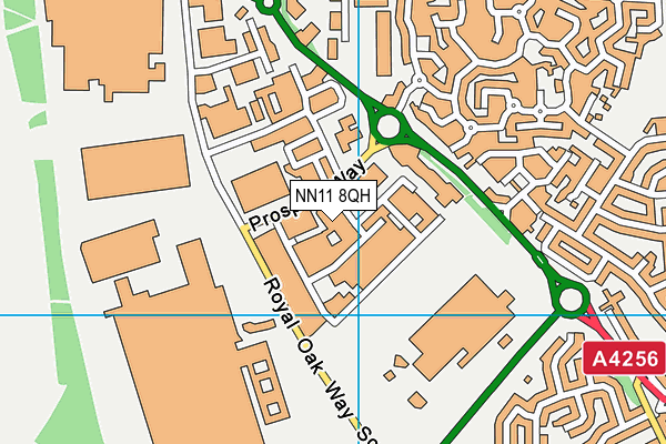 NN11 8QH map - OS VectorMap District (Ordnance Survey)