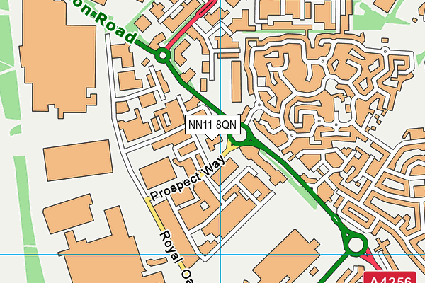 NN11 8QN map - OS VectorMap District (Ordnance Survey)