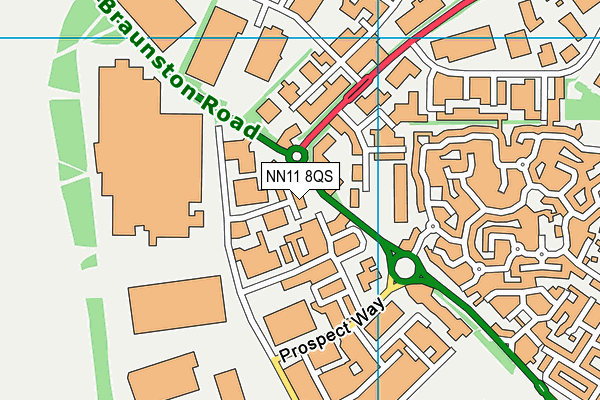 NN11 8QS map - OS VectorMap District (Ordnance Survey)
