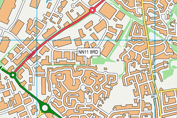 NN11 8RD map - OS VectorMap District (Ordnance Survey)