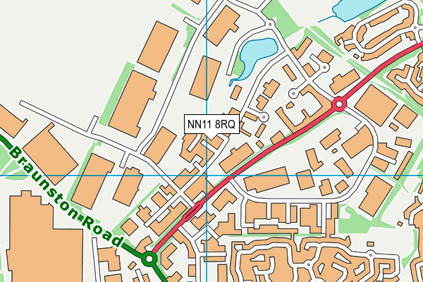 NN11 8RQ map - OS VectorMap District (Ordnance Survey)