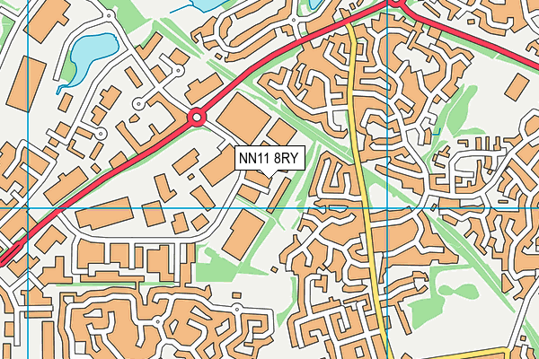 NN11 8RY map - OS VectorMap District (Ordnance Survey)