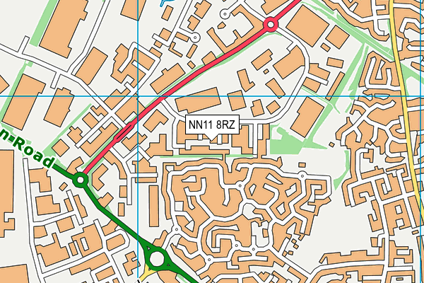 NN11 8RZ map - OS VectorMap District (Ordnance Survey)