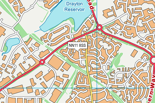 NN11 8SS map - OS VectorMap District (Ordnance Survey)