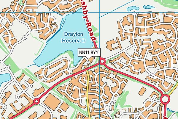 NN11 8YY map - OS VectorMap District (Ordnance Survey)