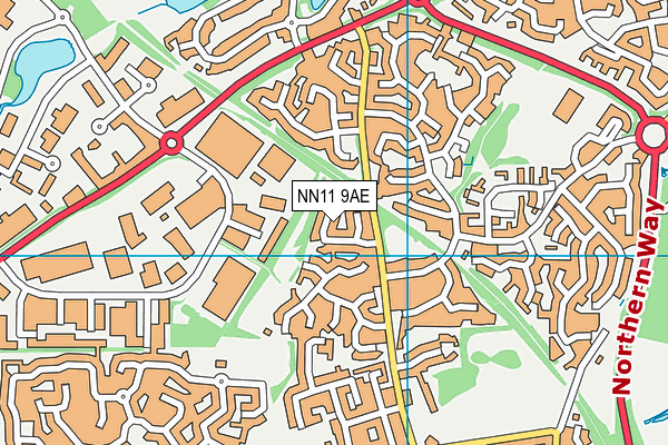 NN11 9AE map - OS VectorMap District (Ordnance Survey)