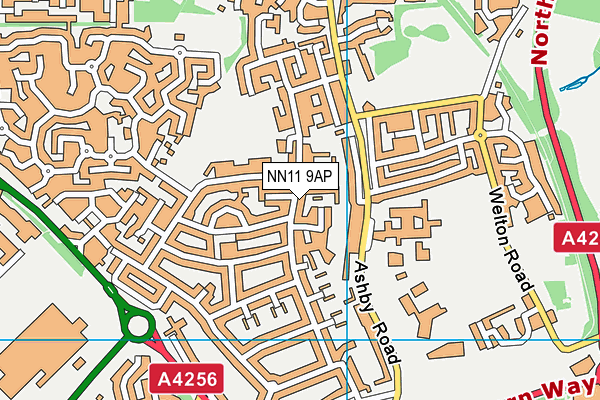 NN11 9AP map - OS VectorMap District (Ordnance Survey)