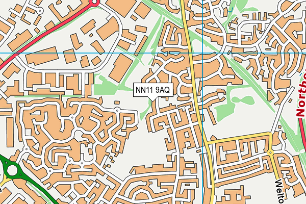NN11 9AQ map - OS VectorMap District (Ordnance Survey)