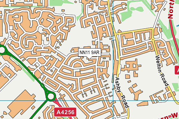 NN11 9AR map - OS VectorMap District (Ordnance Survey)