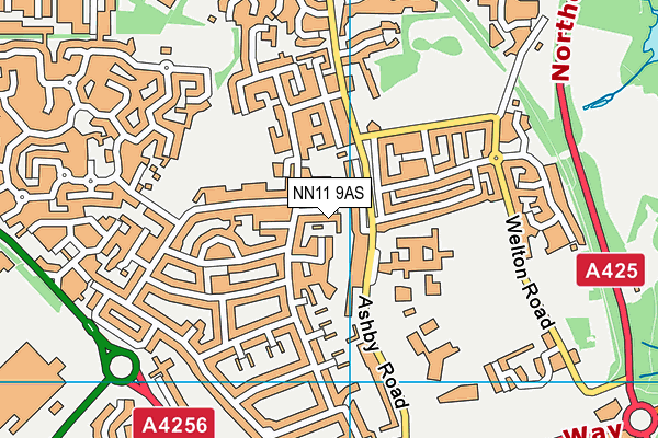 NN11 9AS map - OS VectorMap District (Ordnance Survey)