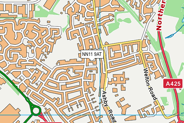 NN11 9AT map - OS VectorMap District (Ordnance Survey)