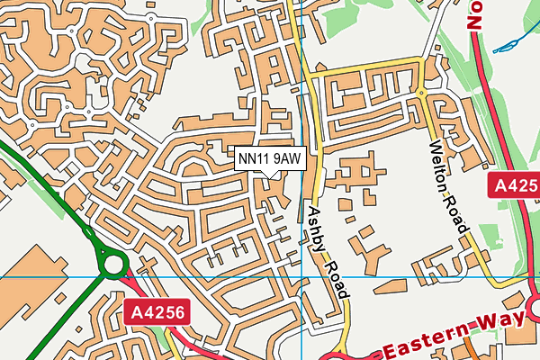 NN11 9AW map - OS VectorMap District (Ordnance Survey)