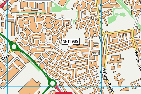 NN11 9BG map - OS VectorMap District (Ordnance Survey)