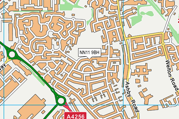 NN11 9BH map - OS VectorMap District (Ordnance Survey)