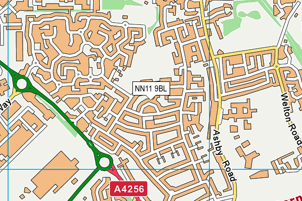 NN11 9BL map - OS VectorMap District (Ordnance Survey)