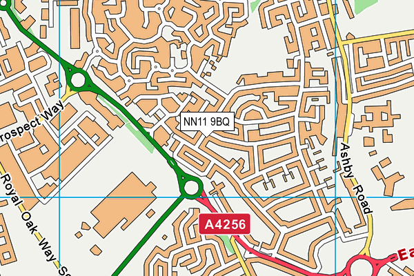 NN11 9BQ map - OS VectorMap District (Ordnance Survey)