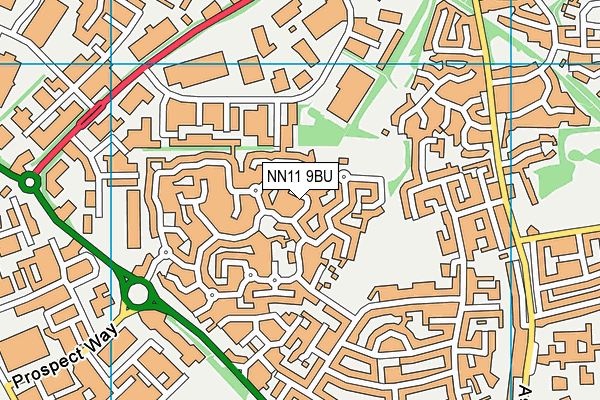 NN11 9BU map - OS VectorMap District (Ordnance Survey)
