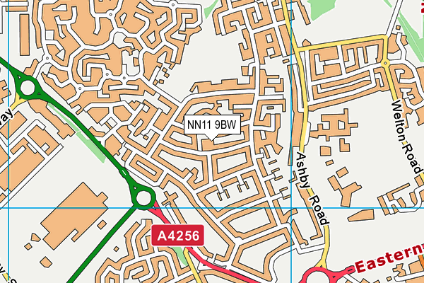 NN11 9BW map - OS VectorMap District (Ordnance Survey)