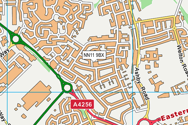 NN11 9BX map - OS VectorMap District (Ordnance Survey)