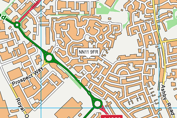 NN11 9FR map - OS VectorMap District (Ordnance Survey)
