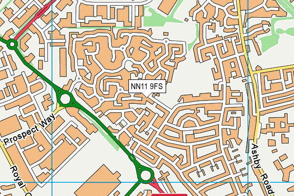 NN11 9FS map - OS VectorMap District (Ordnance Survey)
