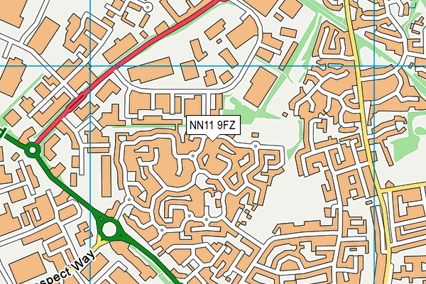 Drayton Grange Fc map (NN11 9FZ) - OS VectorMap District (Ordnance Survey)