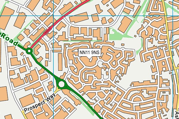 NN11 9NS map - OS VectorMap District (Ordnance Survey)