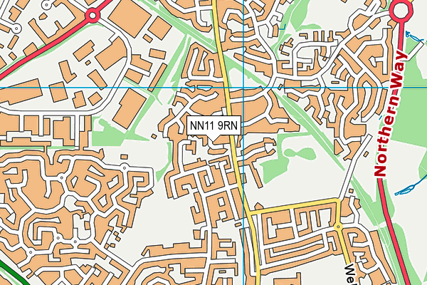 NN11 9RN map - OS VectorMap District (Ordnance Survey)