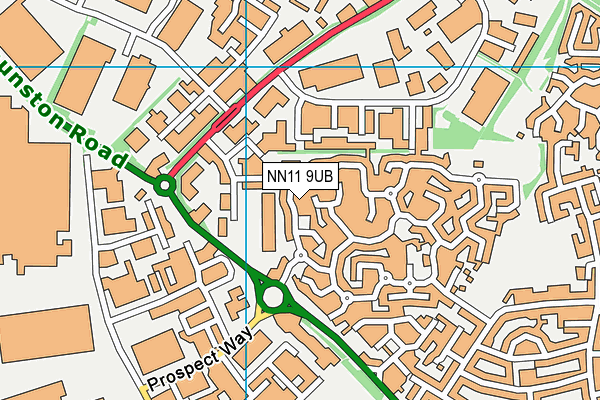 NN11 9UB map - OS VectorMap District (Ordnance Survey)