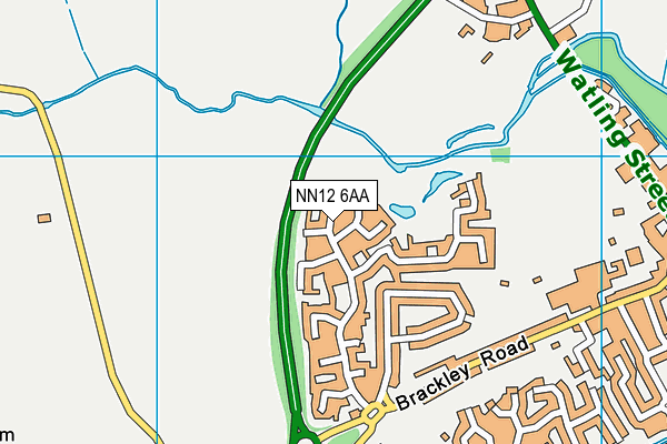 NN12 6AA map - OS VectorMap District (Ordnance Survey)