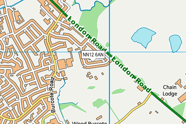 NN12 6AN map - OS VectorMap District (Ordnance Survey)