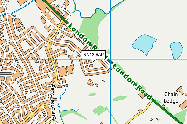 NN12 6AP map - OS VectorMap District (Ordnance Survey)