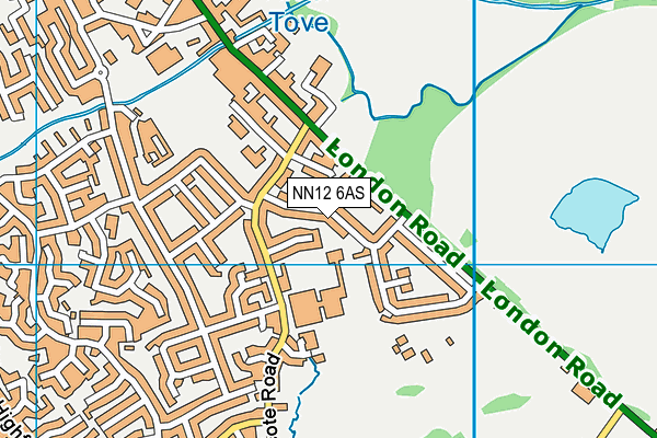 NN12 6AS map - OS VectorMap District (Ordnance Survey)