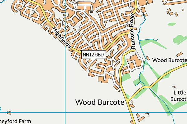 NN12 6BD map - OS VectorMap District (Ordnance Survey)