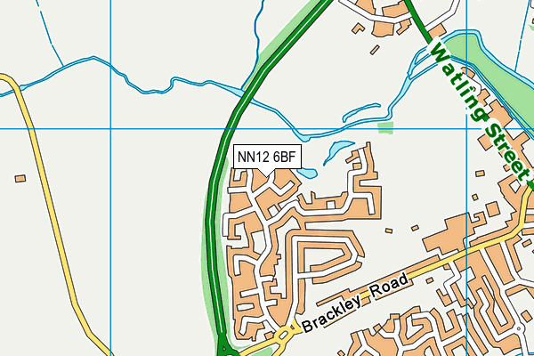 NN12 6BF map - OS VectorMap District (Ordnance Survey)