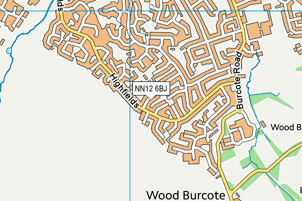 NN12 6BJ map - OS VectorMap District (Ordnance Survey)