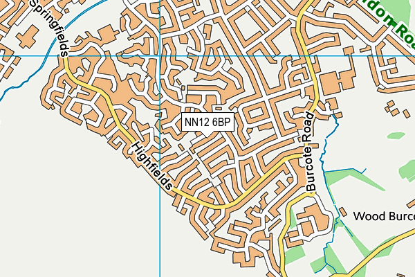 NN12 6BP map - OS VectorMap District (Ordnance Survey)