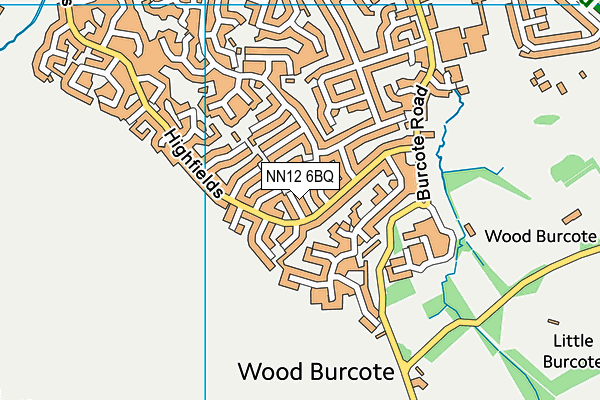 NN12 6BQ map - OS VectorMap District (Ordnance Survey)