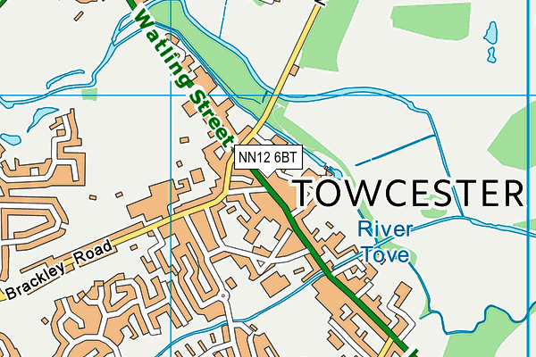 Map of TOWCESTER ELECTRICAL SERVICES LIMITED at district scale