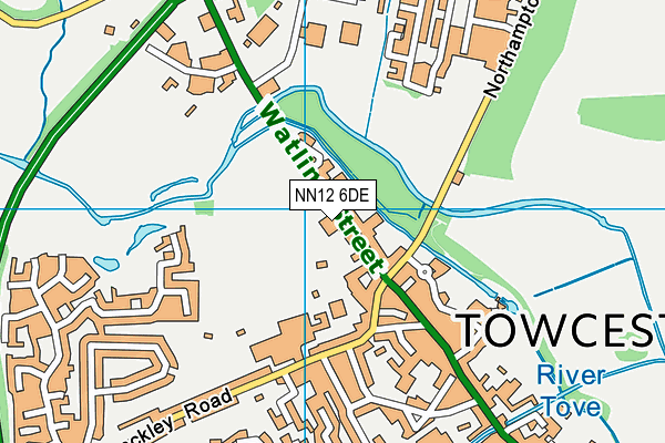 NN12 6DE map - OS VectorMap District (Ordnance Survey)