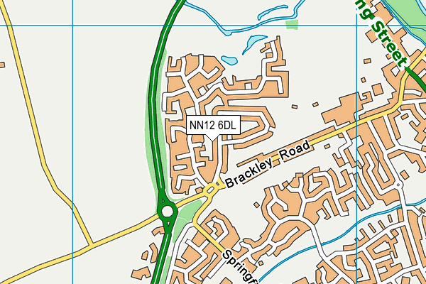 NN12 6DL map - OS VectorMap District (Ordnance Survey)