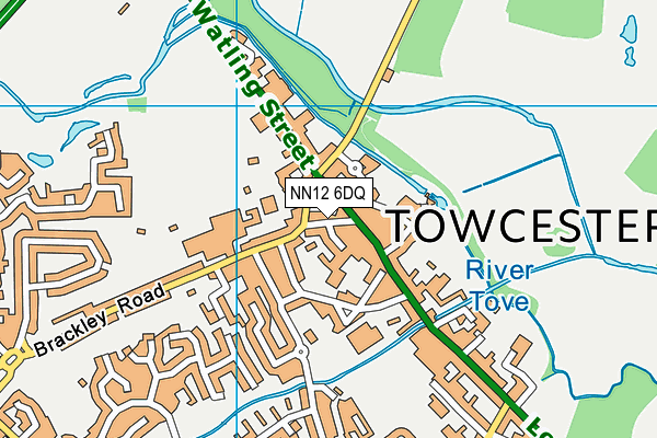 Map of THE OLD SCHOOL HOUSE (TOWCESTER) MANAGEMENT CO. LIMITED at district scale