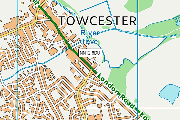 NN12 6DU map - OS VectorMap District (Ordnance Survey)