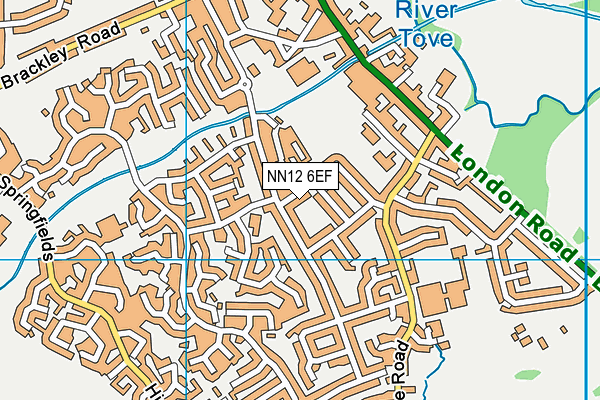 NN12 6EF map - OS VectorMap District (Ordnance Survey)