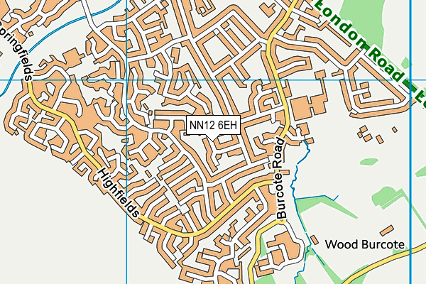 NN12 6EH map - OS VectorMap District (Ordnance Survey)