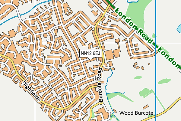 NN12 6EJ map - OS VectorMap District (Ordnance Survey)