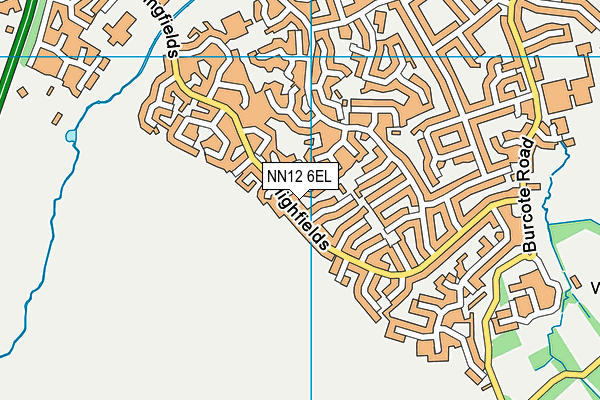 NN12 6EL map - OS VectorMap District (Ordnance Survey)