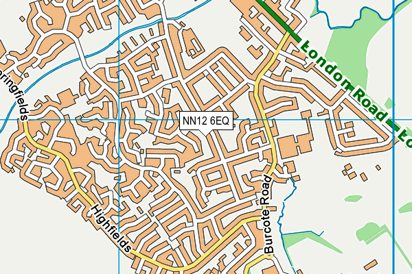 NN12 6EQ map - OS VectorMap District (Ordnance Survey)