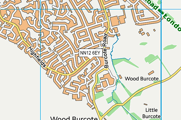 NN12 6EY map - OS VectorMap District (Ordnance Survey)